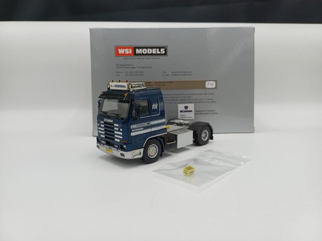WSI Scania 143 streamline van Veenendaal, Hobby en Vrije tijd, Modelauto's | 1:50, Ophalen of Verzenden, Zo goed als nieuw, Bus of Vrachtwagen