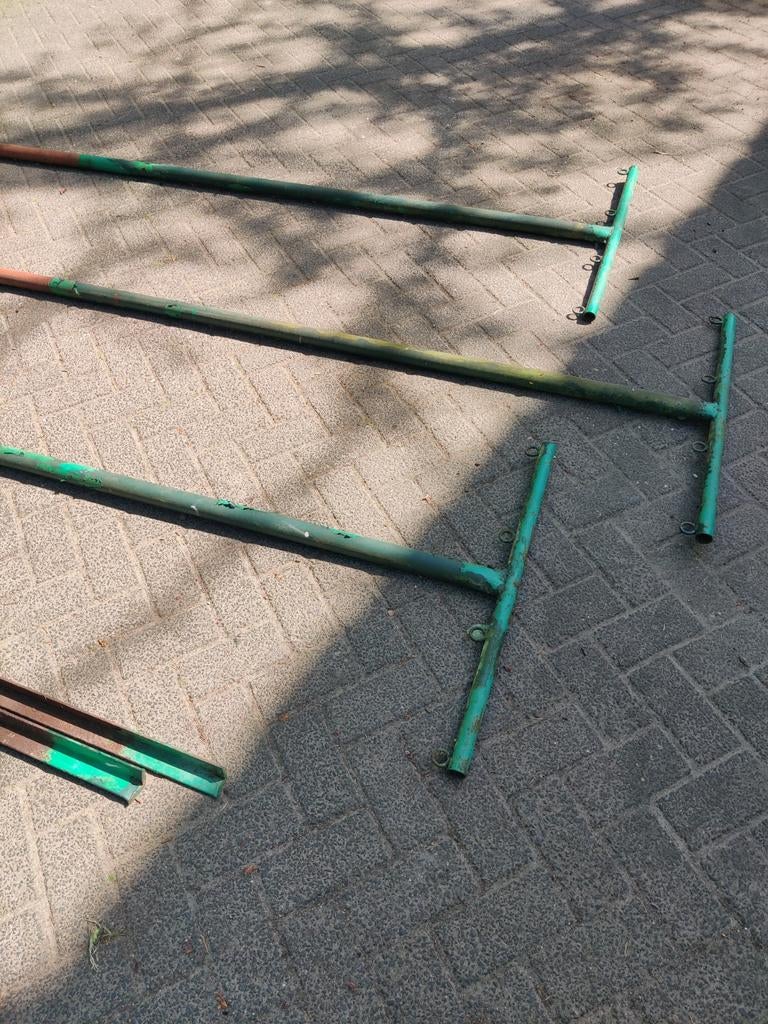 Authentieke Boeren Waslijn Boeren Waslijn Palen, Tuin en Terras, Droogmolens en Wasrekken, Ophalen of Verzenden, Gebruikt, Wasrek