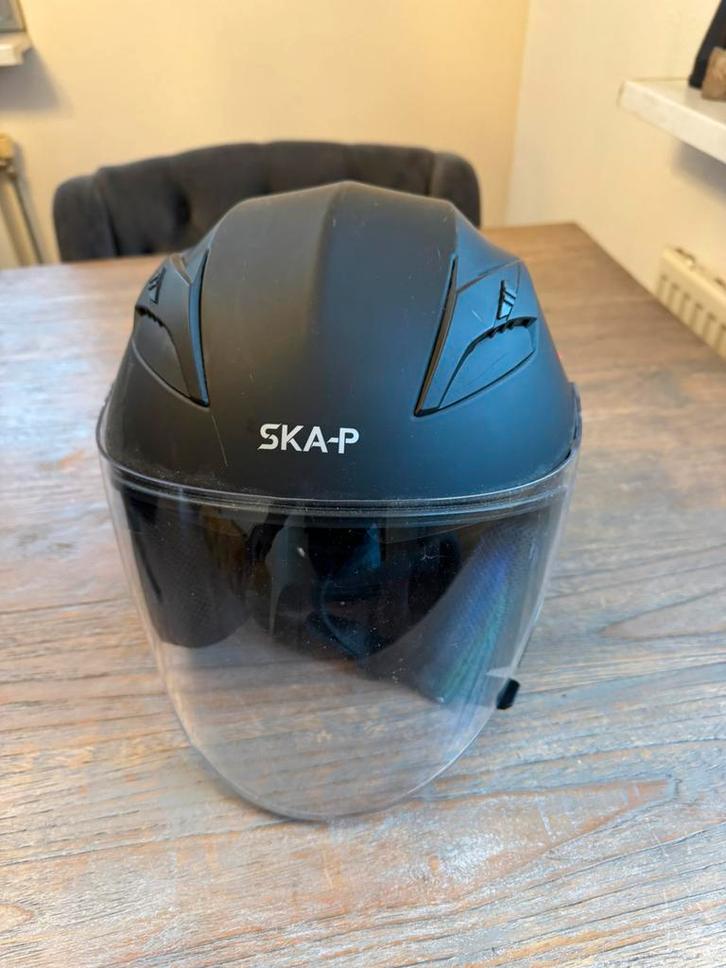 Zo goed als nieuwe scooterhelm, Fietsen en Brommers, Brommerhelmen, Zo goed als nieuw, Ophalen of Verzenden
