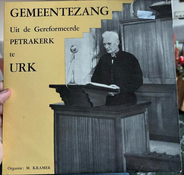 LP Gemeentezang Petrakerk Urk - M.W. Kramer (Psalmen), Cd's en Dvd's, Vinyl | Overige Vinyl, Gebruikt, 12 inch, Ophalen of Verzenden