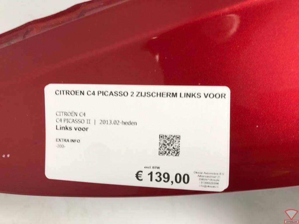 Citroen C4 Grand Picasso 2 13-20 Zijscherm Spatbord Links Vo, Auto-onderdelen, Gebruikt, Citroën, Stellantis N.V., Voor