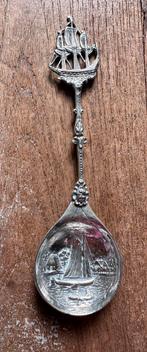 Antieke zilveren geboortelepel zeilschip Van Eldik 1917-1950, Ophalen of Verzenden