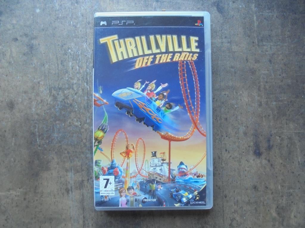 Thrillville Off The Rails voor PSP (zie foto's), Spelcomputers en Games, Avontuur en Actie, Gebruikt, 1 speler, Ophalen of Verzenden