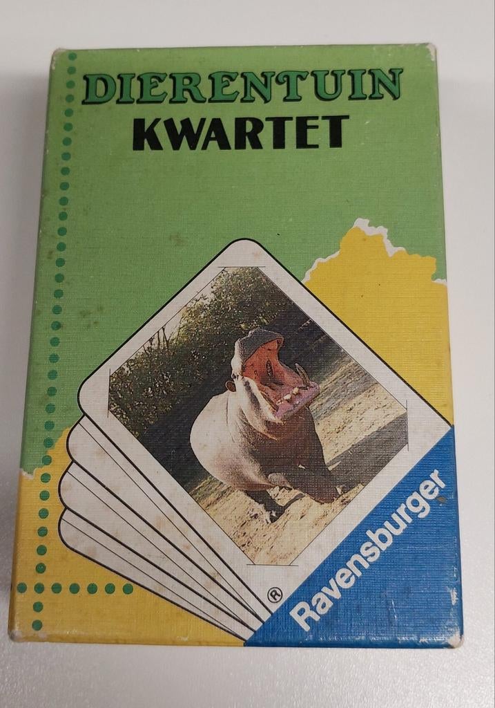 Dierentuin kwartet. Vintage., Verzamelen, Speelkaarten, Jokers en Kwartetten, Ophalen of Verzenden, Zo goed als nieuw, Kwartet(ten)