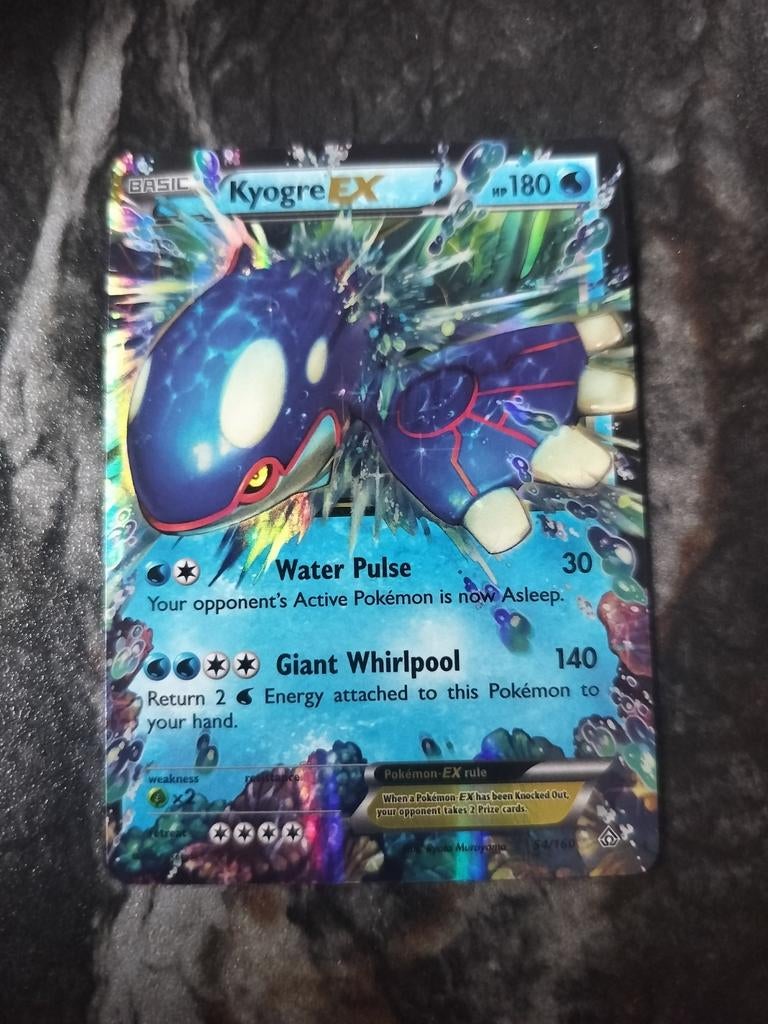 Kyogre Pokemon kaart, Ophalen of Verzenden, Zo goed als nieuw