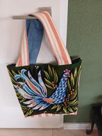 Tas met borduurwerk Vogel, om te keren ,shopper/strandtas, Ophalen of Verzenden, Nieuw, Overige kleuren, Shopper