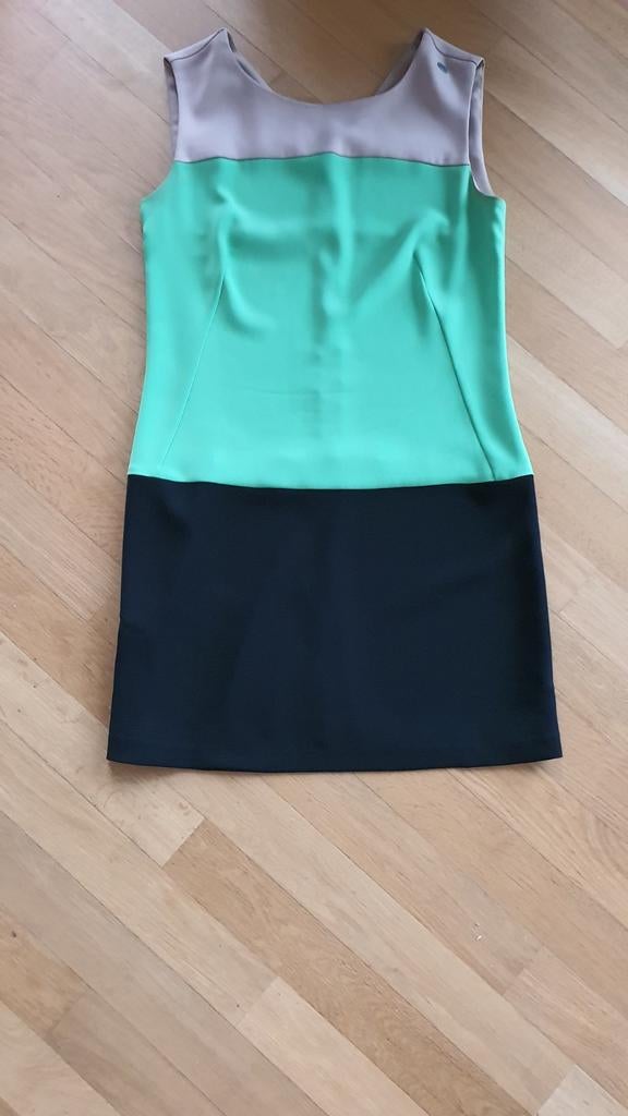 Denny Rose Twiggy Jurkje Zwart Beige Groen Maat S, Denny Rose, Zwart, Ophalen of Verzenden, Zo goed als nieuw