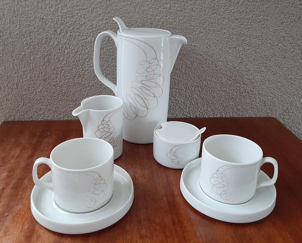 Mosa koffie serviesje Pieter Stockmans 100-jarig jubileum, Overige typen, Ophalen of Verzenden, Zo goed als nieuw, Overige stijlen