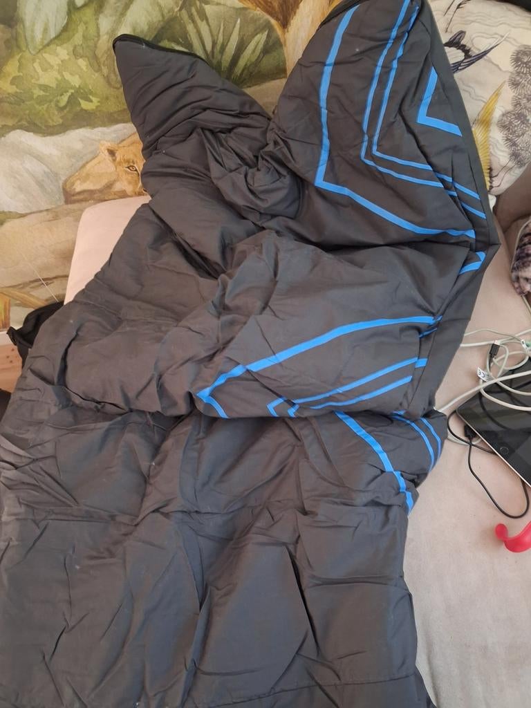 Slaapzak grijs met blauwe strepen ophalen in Gouda, Ophalen of Verzenden