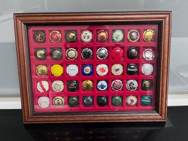 Presentatievitrine voor Champagne capsules, Ophalen of Verzenden, Zo goed als nieuw