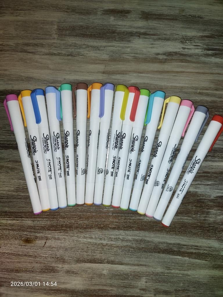 Sharpie S-Note Pennen Set 16 X - Nieuwstaat!, Ophalen of Verzenden, Overige typen