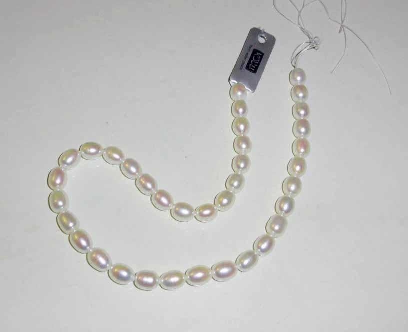 Parelstreng Kobu Gecultiveerde Parels ovaal, Sieraden, Tassen en Uiterlijk, Edelstenen, Ophalen of Verzenden, Nieuw