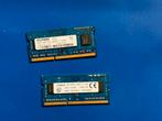 8GB DDR3 Laptop RAM (2x4GB) 1600MHz – Kingston & Elpida, Computers en Software, RAM geheugen, 1600mhz, DDR3, Ophalen of Verzenden