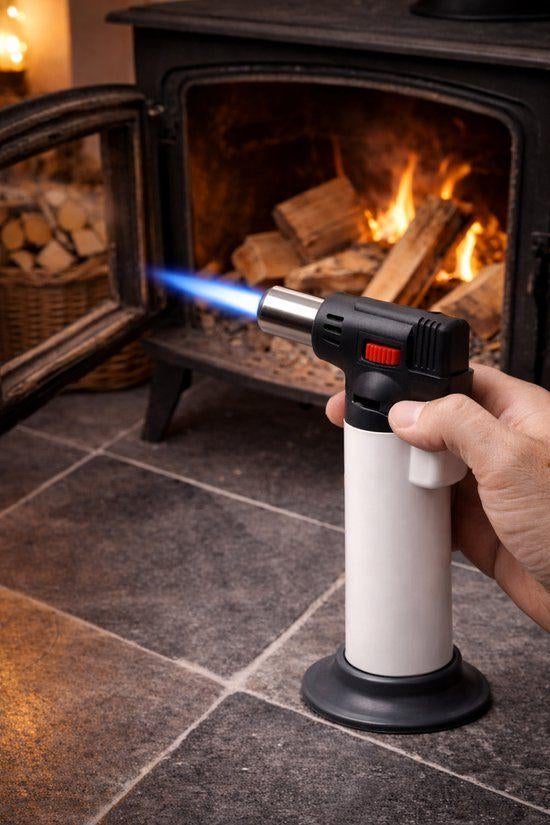 Turbo Gasbrander – Navulbare Aansteker voor Kachel, BBQ, Ophalen, Nieuw, Aansteker