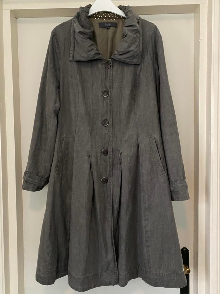 RIMINI LINNEN BLEND ZOMER JAS 4 / 40-42, Kleding | Dames, Ophalen of Verzenden, Gedragen, Maat 42/44 (L), Grijs