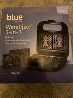 Blue Home 3-in-1 Tosti-, Wafel- en Hamsterwafelijzer, Witgoed en Apparatuur, Wafelijzers, Ophalen, Uitneembare platen, Nieuw
