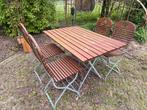 Tuinset vintage 120 x 75, Tuin en Terras, Tuinsets en Loungesets, Ophalen, 4 zitplaatsen, Gebruikt, Hardhout