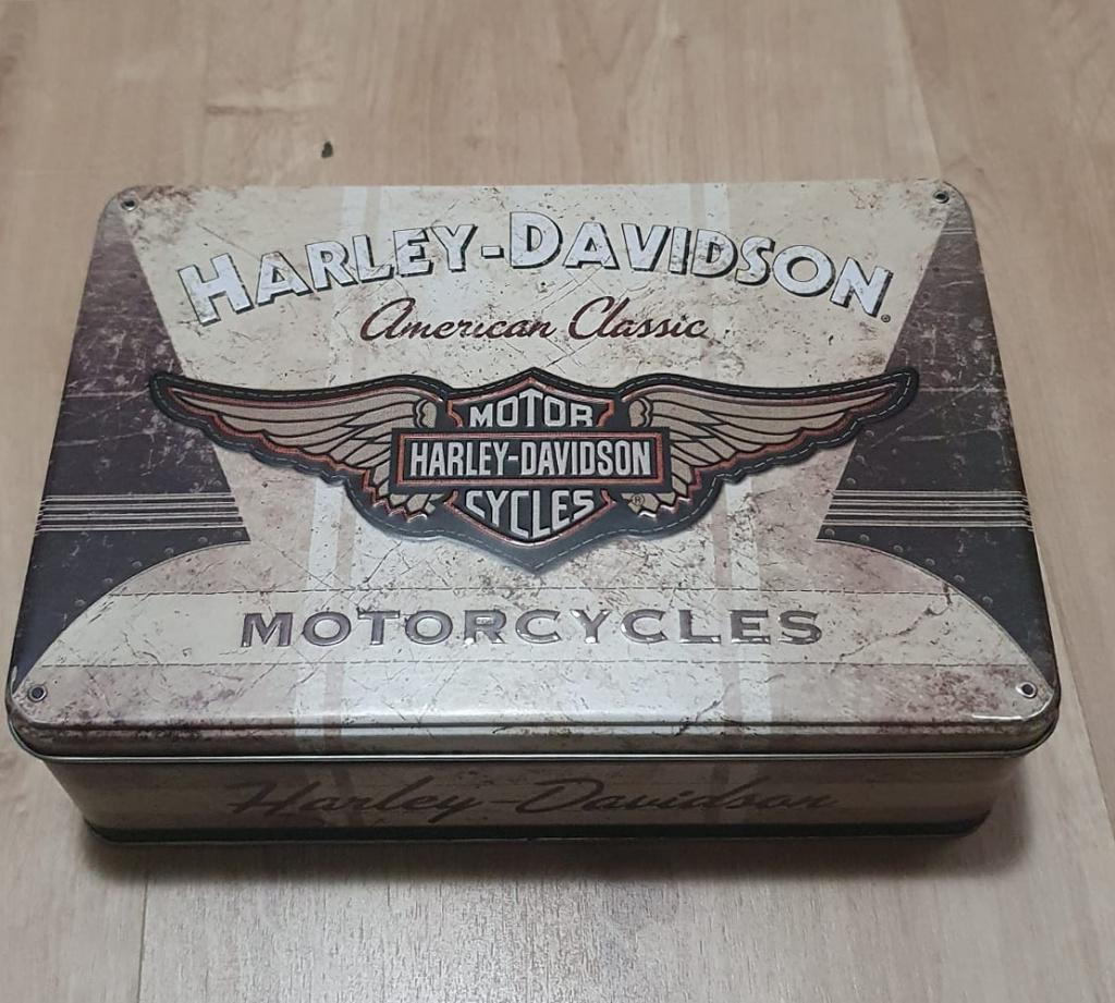 Koekjesblik Harley Davidson, Verzamelen, Ophalen of Verzenden, Zo goed als nieuw, Koek(jes), Overige merken