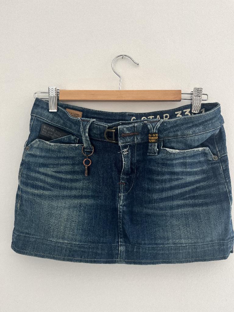 G-STAR jeans skirt, G-STAR RAW, Maat 36 (S), Gedragen, Boven de knie