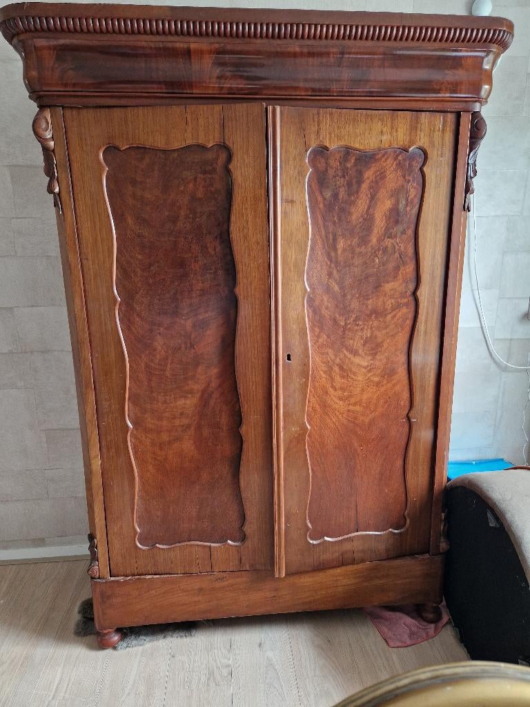 Antieke kledingkast met laadjes, Ophalen, Gebruikt, Biedermeier, 150 tot 200 cm