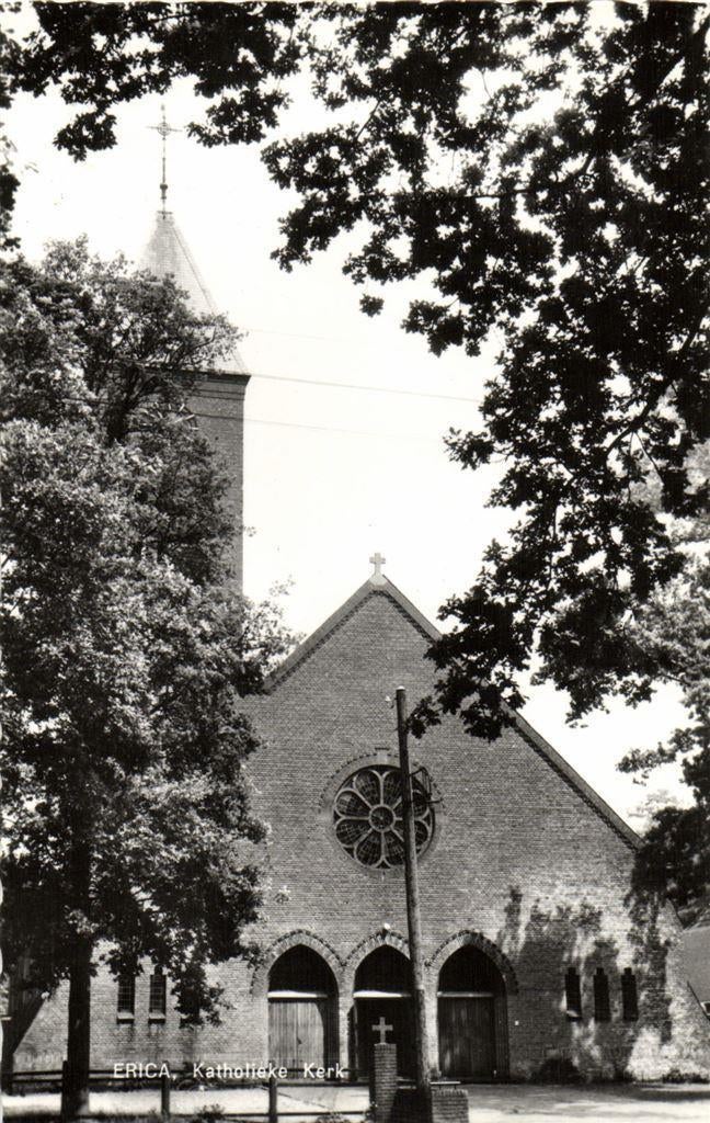 Erica, Katholieke Kerk - ongelopen, Verzamelen, Ansichtkaarten | Nederland, Ophalen of Verzenden, Voor 1920, Ongelopen, Noord-Brabant
