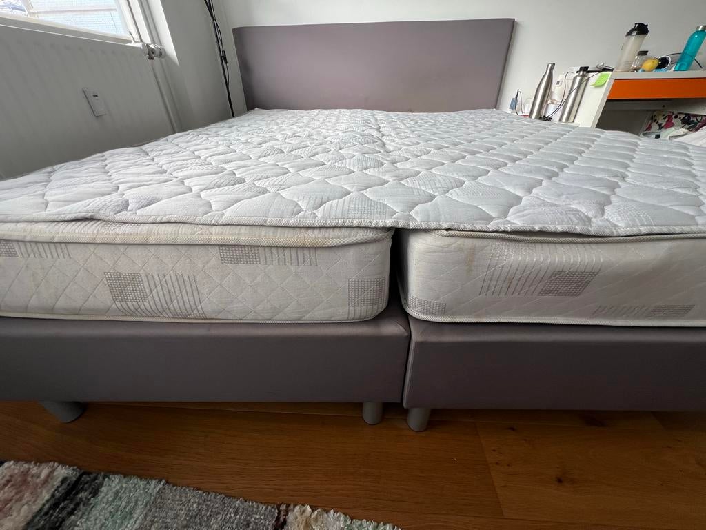 King size bed 180x200 (excl. matras), Ophalen, Gebruikt, 180 cm of meer, 100 cm of meer