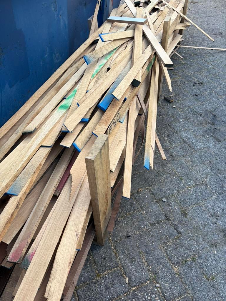Eiken brandhout , eiken haardhout, Eiken, Ophalen of Verzenden, Zo goed als nieuw, Plank