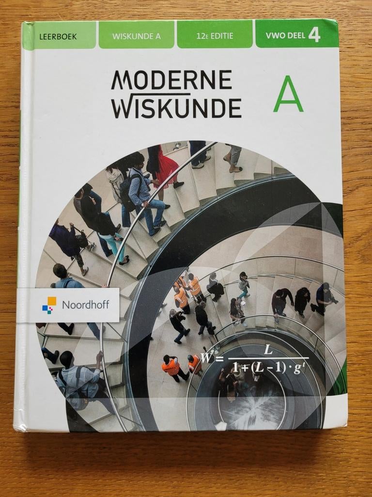Leerboek Wiskunde A   VWO deel 4, Moderne Wiskunde A, Boeken, Gelezen, VWO, Wiskunde A, Ophalen of Verzenden