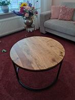 Mango houten salontafel, Huis en Inrichting, Tafels | Salontafels, Ophalen, 100 tot 150 cm, Rond, 50 tot 100 cm