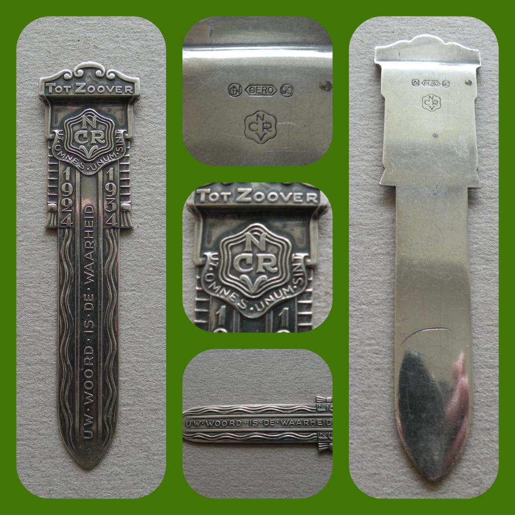 NCRV Art Deco Boekenlegger         (Verzendkosten nl € 1,40), Verzamelen, Boekenleggers, Verzenden, Zo goed als nieuw, Reclame