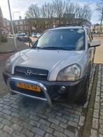 Hyundai Tucson 2.0 I 2WD 2006 Grijs trekhaak/airco/leder, Auto's, Zwart, 4 cilinders, 75 €/maand, Handgeschakeld