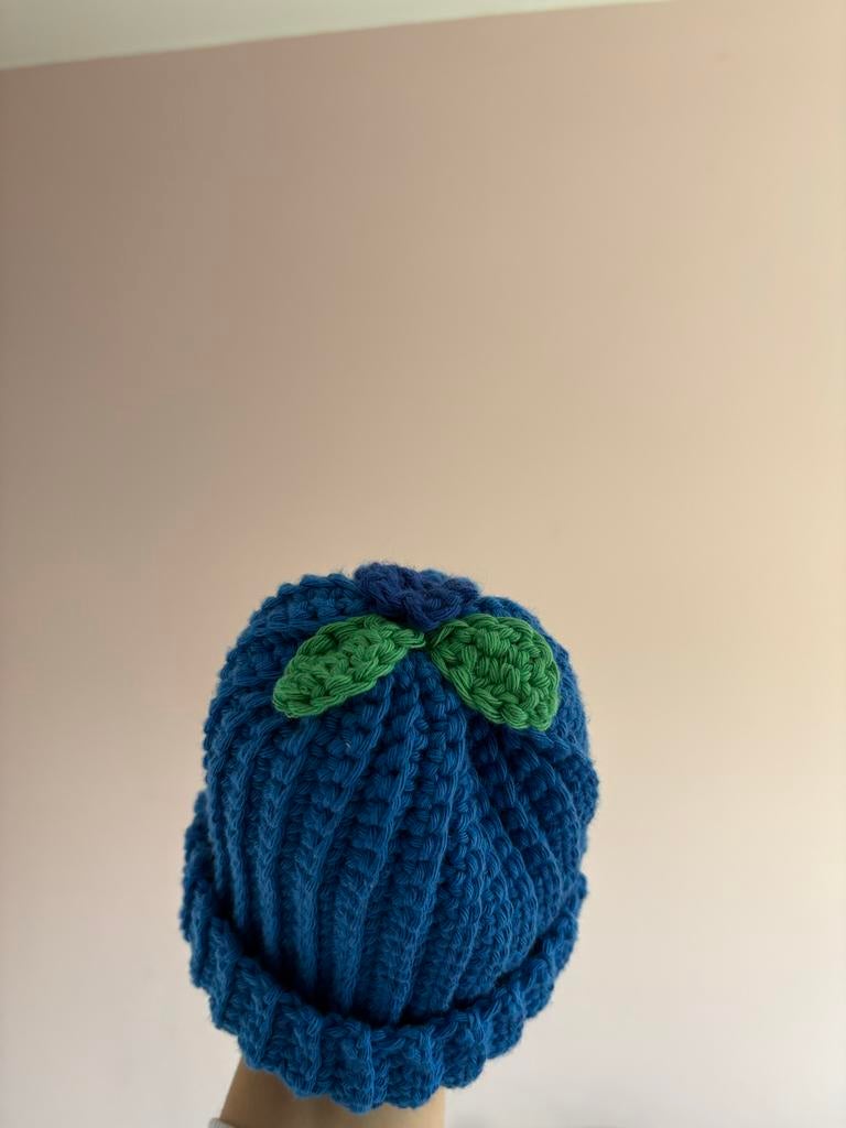 Katoen bosbes mutsje voot baby’s, Kinderen en Baby's, Babykleding | Mutsen, Sjaals en Wanten, Maat 62, Nieuw, Muts, Verzenden