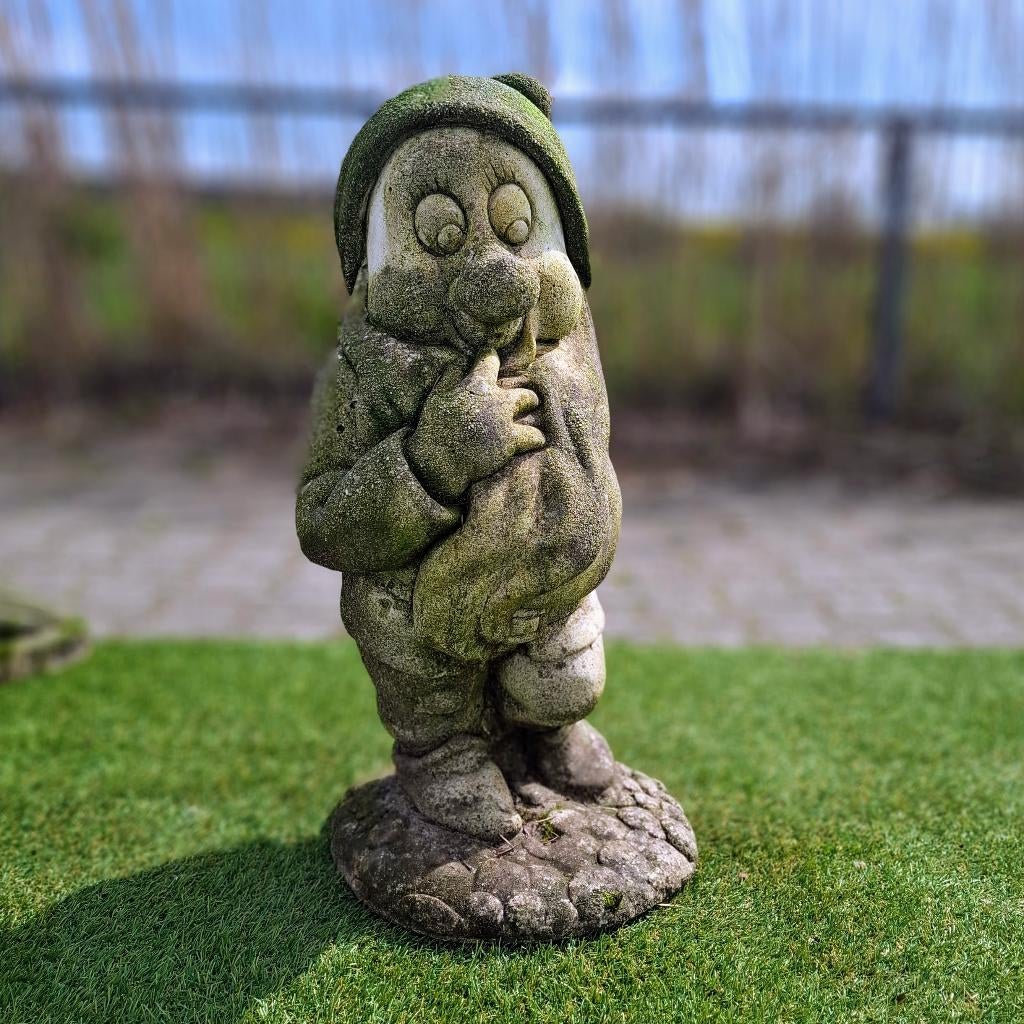 Betonnen Beeld - Kabouter of Dwerg van Sneeuwitje, Tuin en Terras, Ophalen, Gebruikt, Beton, Tuinkabouter