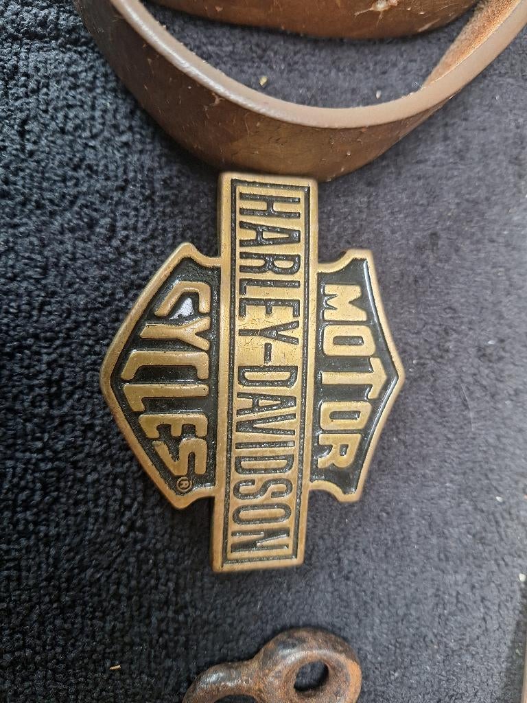 ​Vintage Harley-Davidson Belt Buckle1983 Solid Brass Baron, Ophalen of Verzenden, Gebruikt