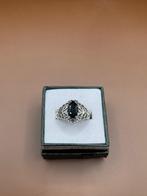 Zilveren ring met onyx maat 16, Sieraden, Tassen en Uiterlijk, Ringen, Zwart, Nieuw, Ophalen of Verzenden, Kleiner dan 17