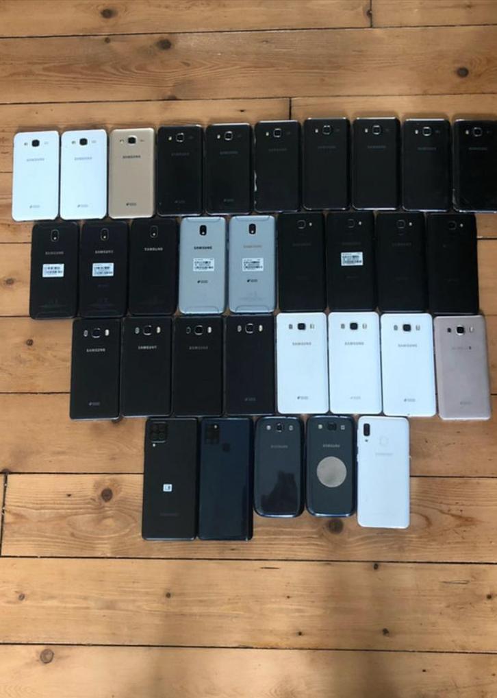 32 samsung phones, Telecommunicatie, Mobiele telefoons | Samsung, Gebruikt, Overige modellen, 16 GB, Zonder abonnement, Zonder simlock
