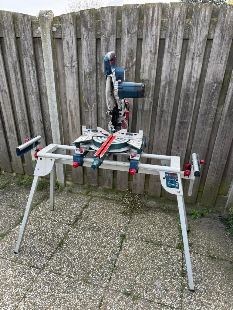 Bosch Professional GCM 8 SJL Afkortzaag 216mm1600W Onderstel, Ophalen of Verzenden, Zo goed als nieuw