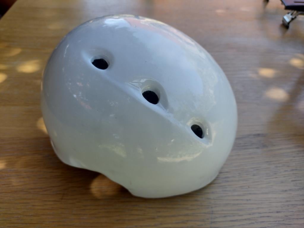 IKEA SLADDA Fietshelm Kinderen Wit 48-51cm, Fietsen en Brommers, Ophalen, Gebruikt, Jongen of Meisje, Overige maten