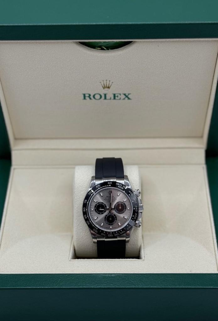 Rolex Daytona, Sieraden, Tassen en Uiterlijk, Sporthorloges, Nieuw, iOS, Zilver, Waterdicht, Ophalen of Verzenden