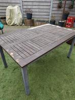 Gratis Florabest aluminium tuintafel stabiel verstelbaar, Ophalen, Gebruikt, Rechthoekig, Aluminium