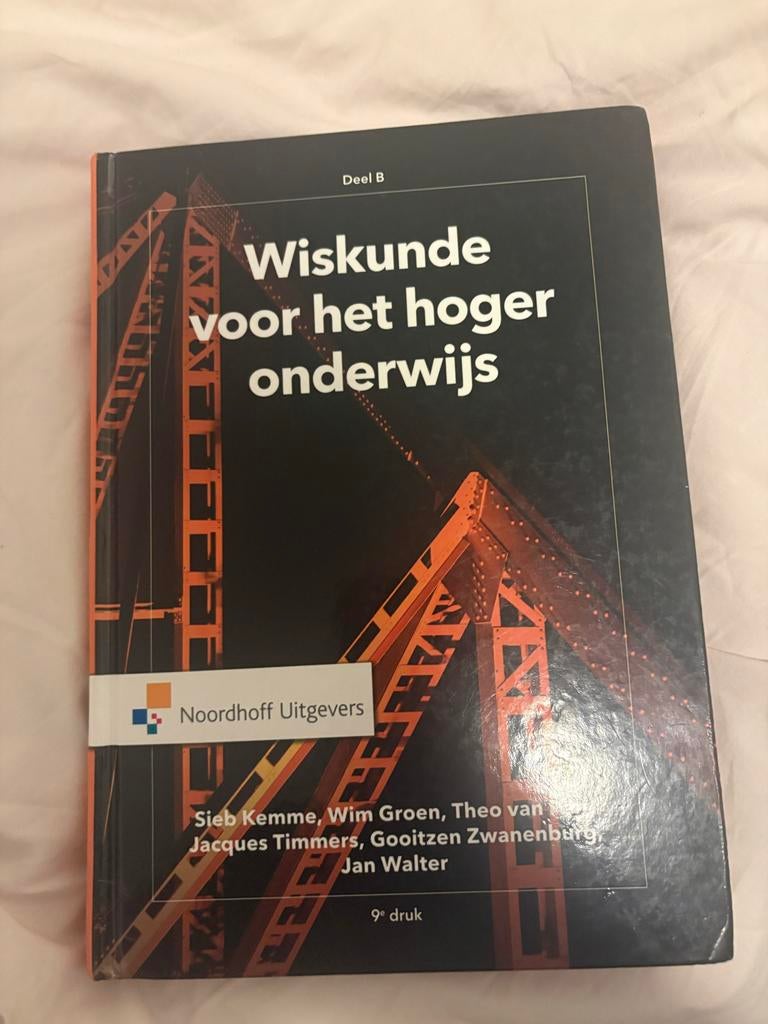 Wiskunde voor het hoger onderwijs deel B, Ophalen of Verzenden, Beta, Zo goed als nieuw, HBO