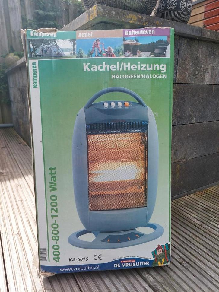 Elektrische Straalkachel met 3 Standen en Rotatiefunctie, Caravans en Kamperen, Kampeeraccessoires, Zo goed als nieuw, Ophalen of Verzenden