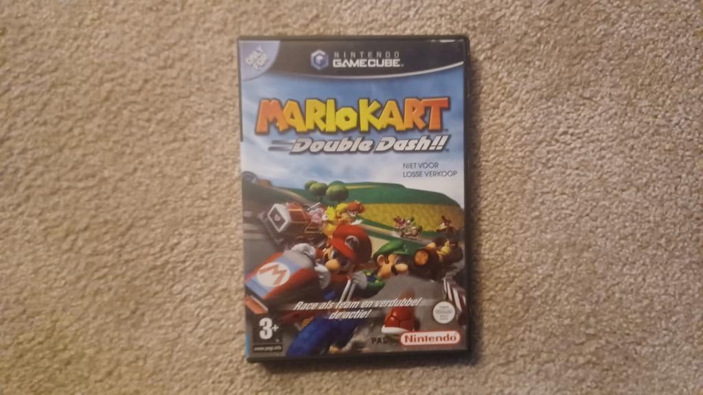 Mario Kart Double Dash, gamecube, Spelcomputers en Games, Games | Nintendo GameCube, Racen en Vliegen, Ophalen of Verzenden, Zo goed als nieuw