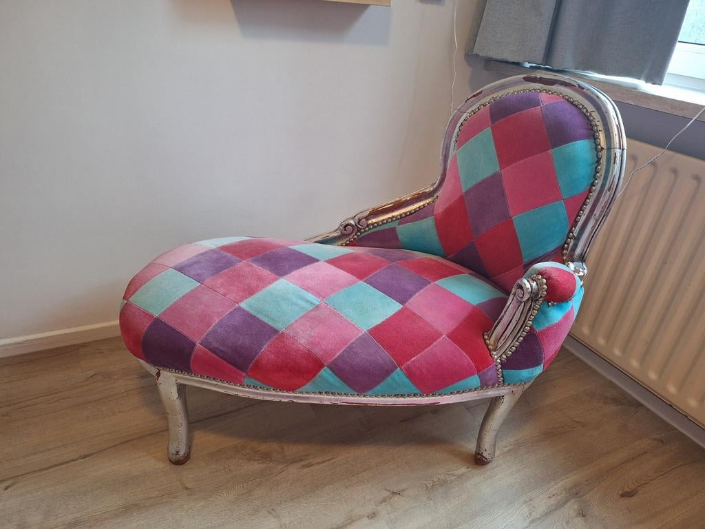 Chaise longue bank kinderkamer, Huis en Inrichting, Banken | Sofa's en Chaises Longues, Ophalen, Gebruikt, Eenpersoons, Minder dan 75 cm