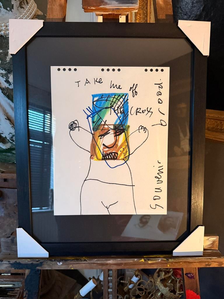 Origineel Herman Brood met certificaat en herkomstbewijs., Antiek en Kunst, Kunst | Schilderijen | Modern, Ophalen of Verzenden