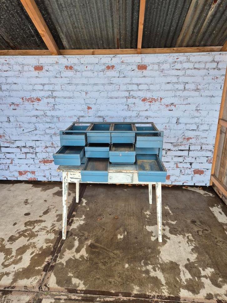 Industriële vintage opbergsystemen., Huis en Inrichting, Kasten | Ladekasten, Minder dan 100 cm, Minder dan 50 cm, 25 tot 50 cm