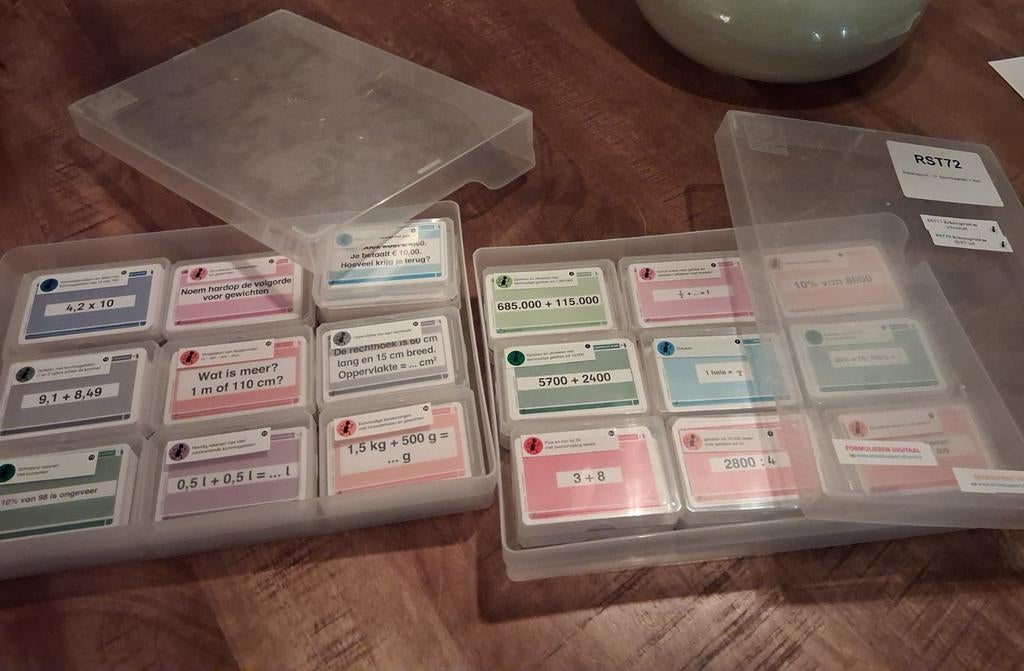 Rekensprint 1F sprintkaarten + box, Kinderen en Baby's, Speelgoed | Educatief en Creatief, Zo goed als nieuw, Rekenen, Ophalen of Verzenden