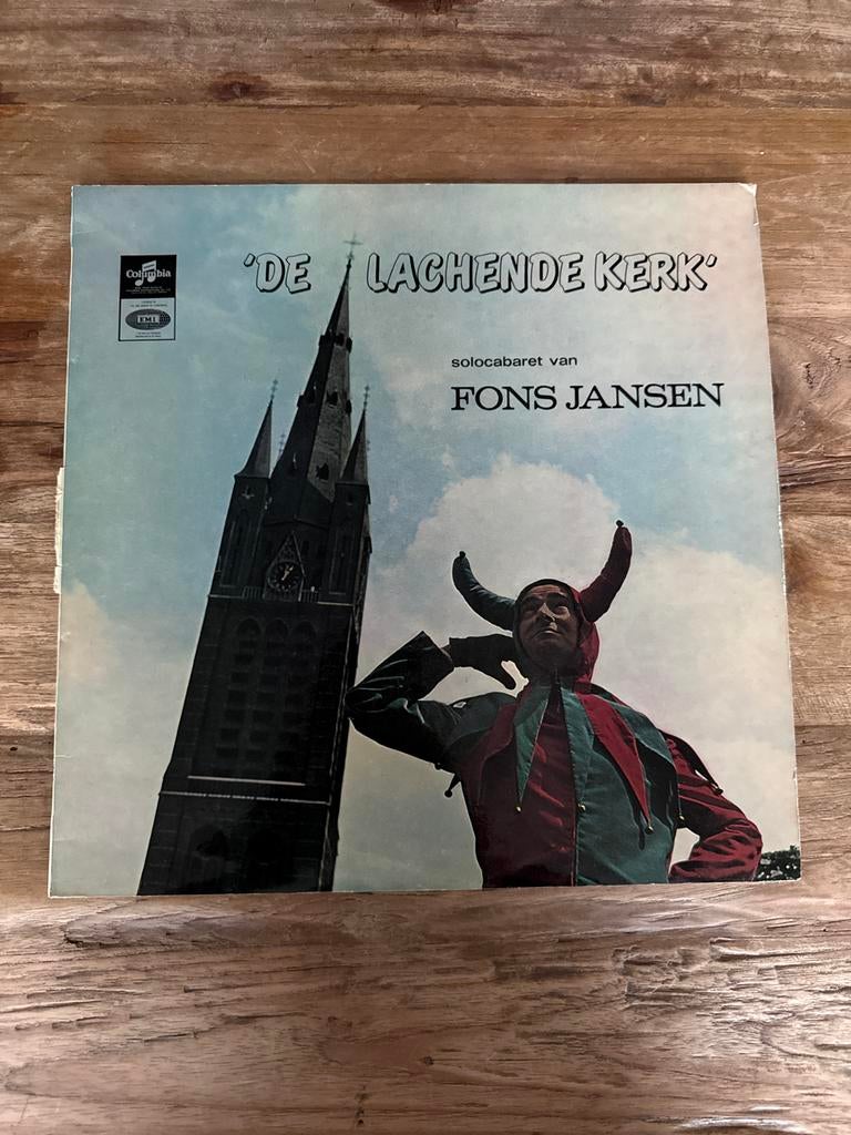 Fons Jansen - De Lachende Kerk vinyl, Ophalen, Gebruikt, 12 inch, 1960 - 1969