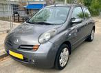 Nissan Micra 1.2 59KW 3DR 2003 Grijs, Auto's, Voorwielaandrijving, Stof, 31 €/maand, 4 cilinders
