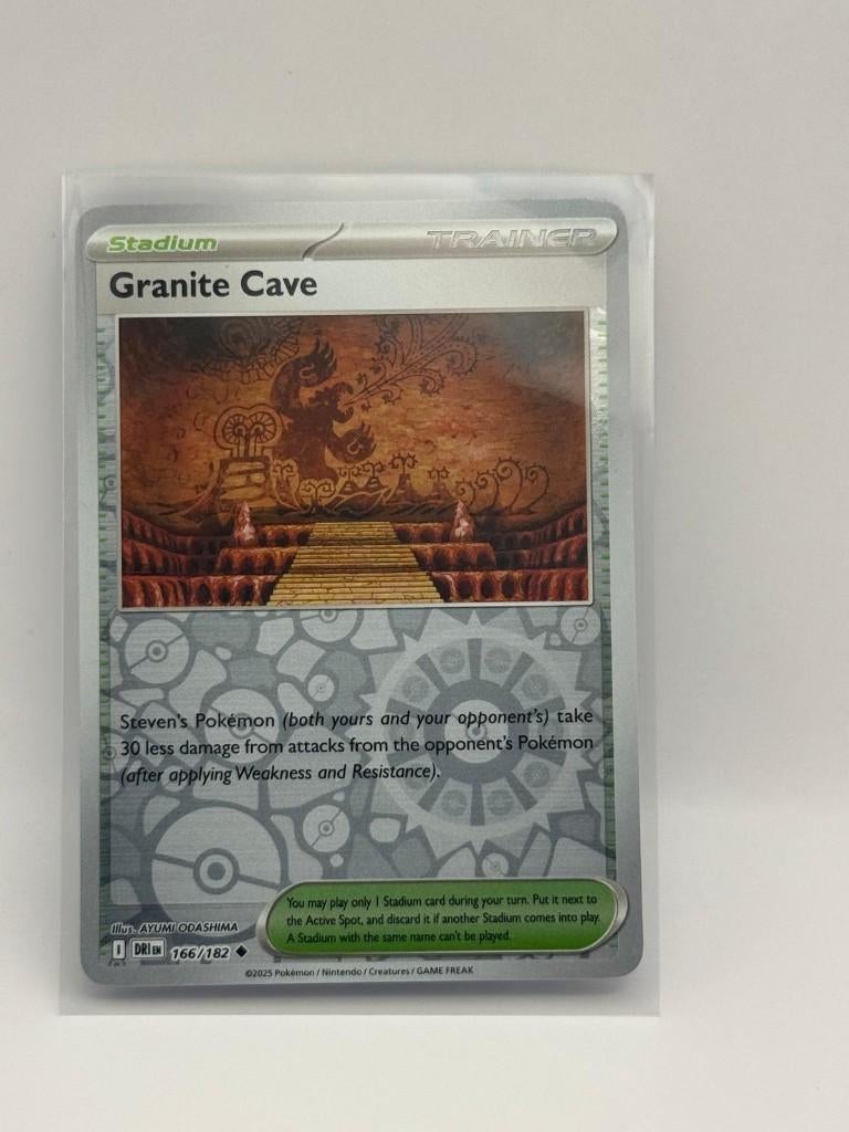 Granite Cave [Reverse Holo] #166 Pokémon Destined Rivals, Verzenden, Nieuw, Losse kaart, Foil